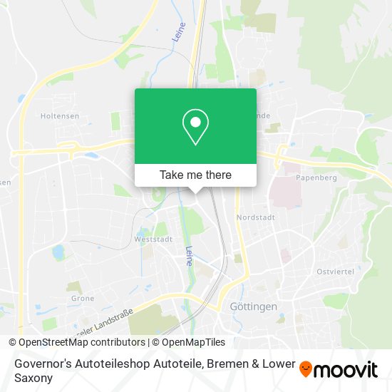 Governor's Autoteileshop Autoteile map