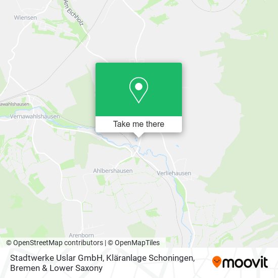Stadtwerke Uslar GmbH, Kläranlage Schoningen map