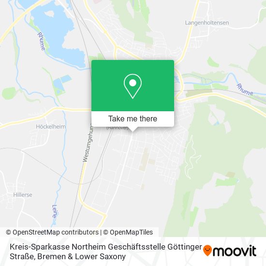 Карта Kreis-Sparkasse Northeim Geschäftsstelle Göttinger Straße
