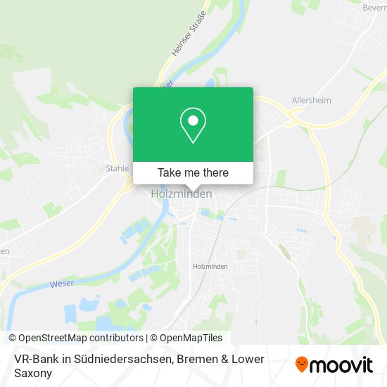 VR-Bank in Südniedersachsen map