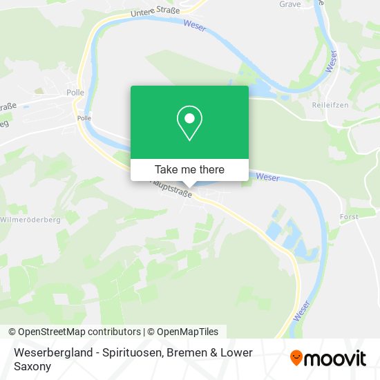 Weserbergland - Spirituosen map