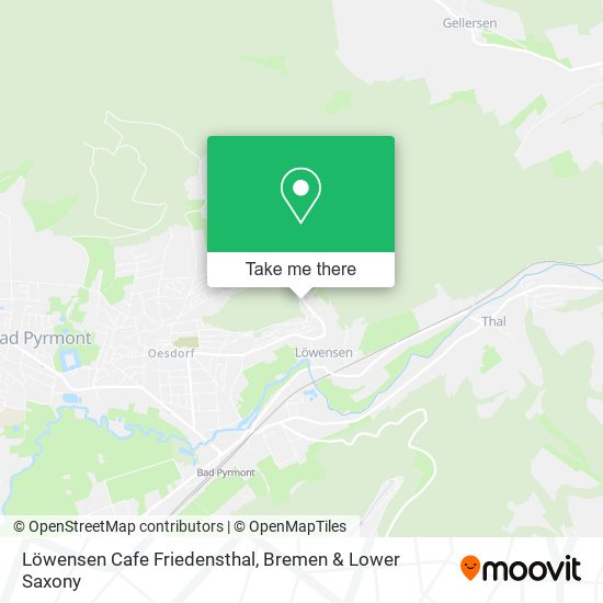 Löwensen Cafe Friedensthal map