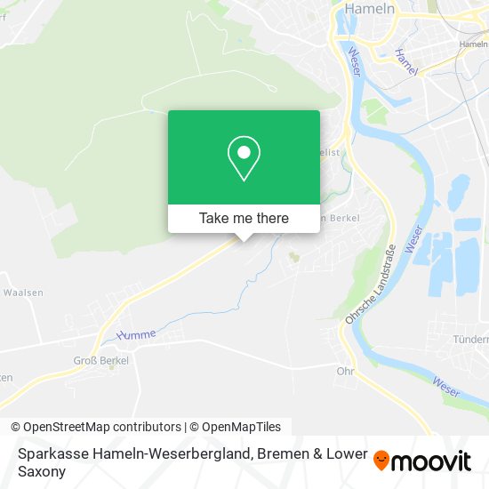 Sparkasse Hameln-Weserbergland map
