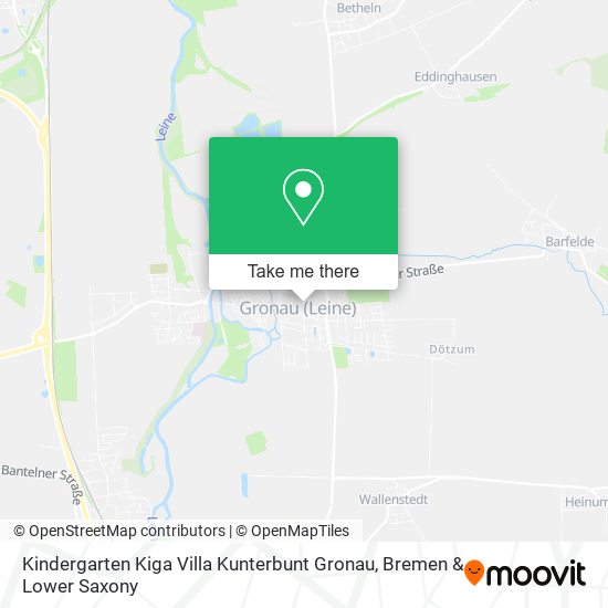 Kindergarten Kiga Villa Kunterbunt Gronau map