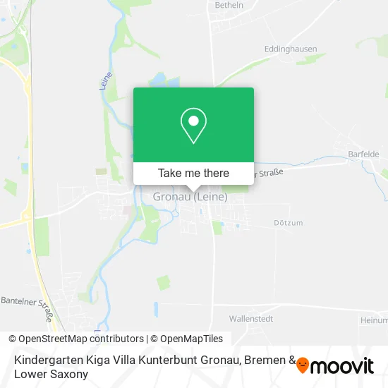 Карта Kindergarten Kiga Villa Kunterbunt Gronau