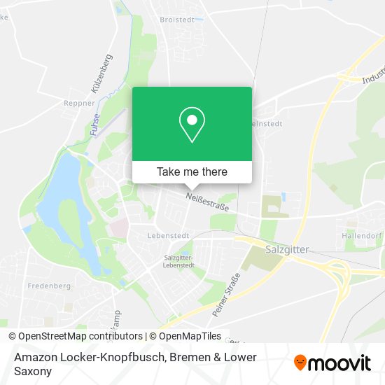 Amazon Locker-Knopfbusch map