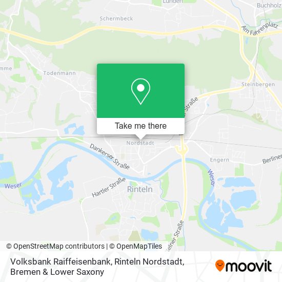 Volksbank Raiffeisenbank, Rinteln Nordstadt map