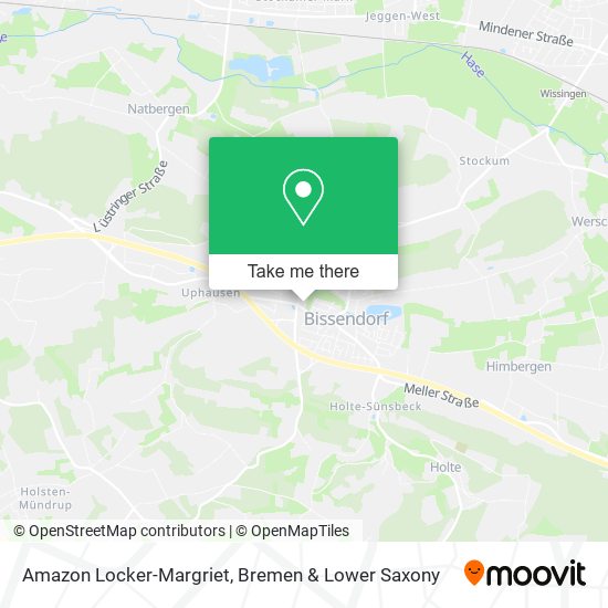 Карта Amazon Locker-Margriet