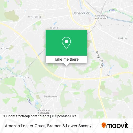 Amazon Locker-Gruen map
