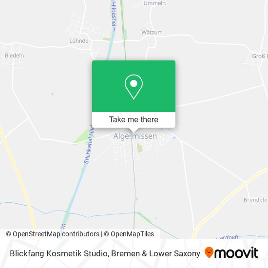 Blickfang Kosmetik Studio map