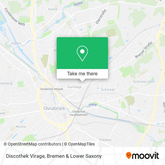 Discothek Virage map