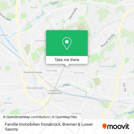 Familie Immobilien Osnabrück map