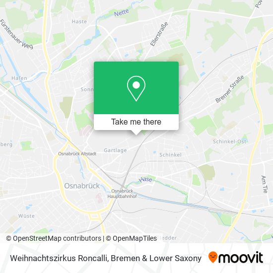 Weihnachtszirkus Roncalli map