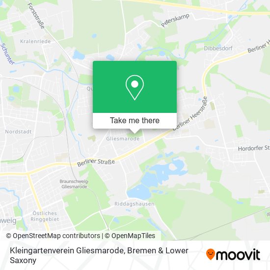 Kleingartenverein Gliesmarode map