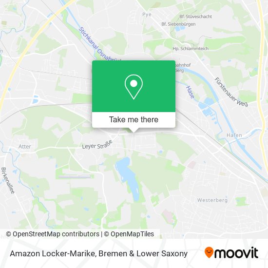 Amazon Locker-Marike map