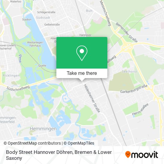 Body Street Hannover Döhren map