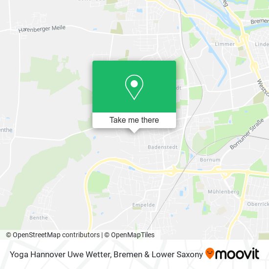 Карта Yoga Hannover Uwe Wetter