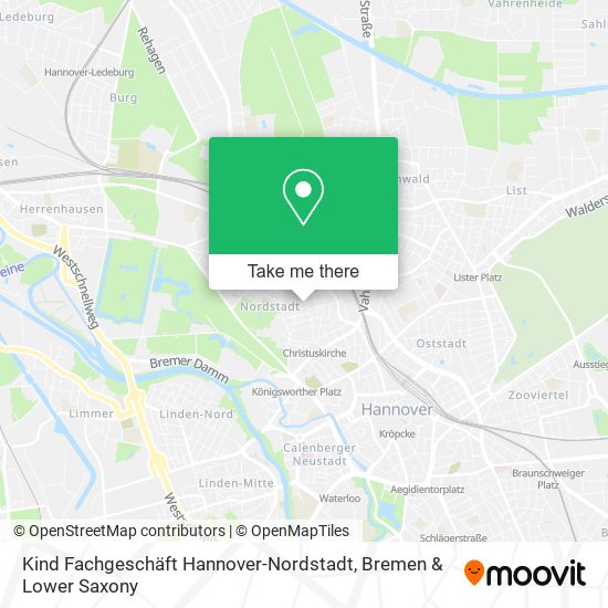 Kind Fachgeschäft Hannover-Nordstadt map