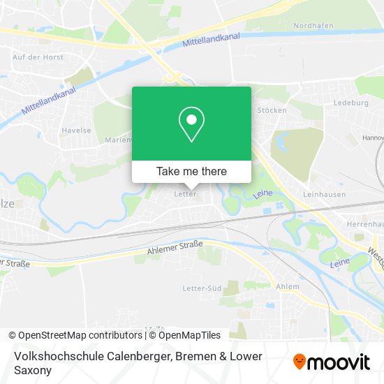 Volkshochschule Calenberger map