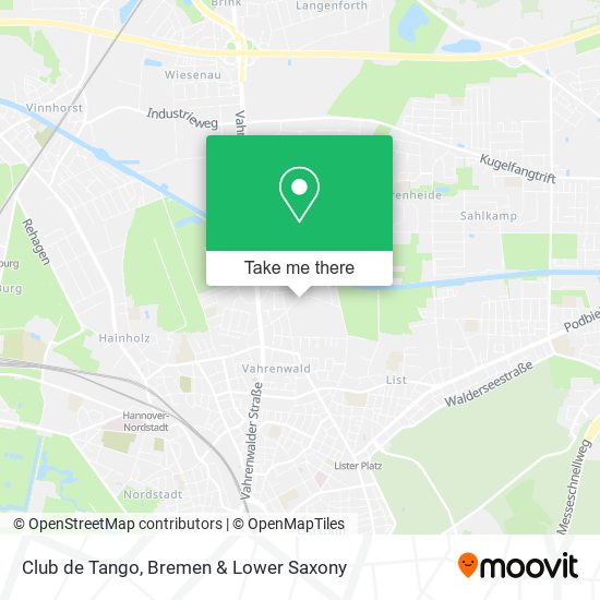 Club de Tango map