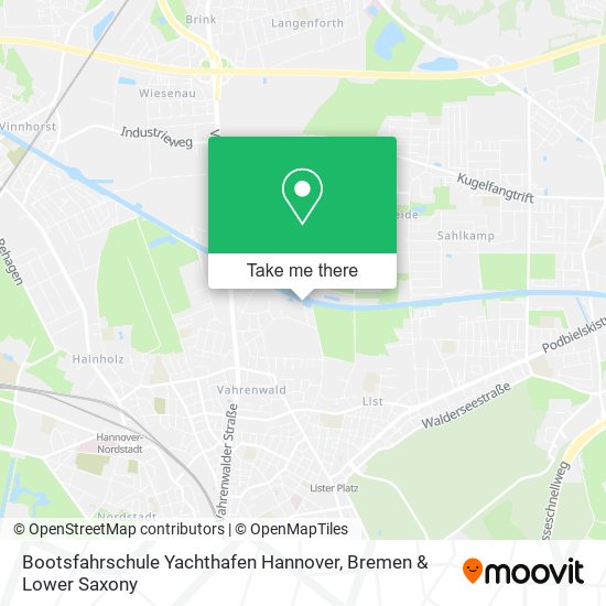 Bootsfahrschule Yachthafen Hannover map