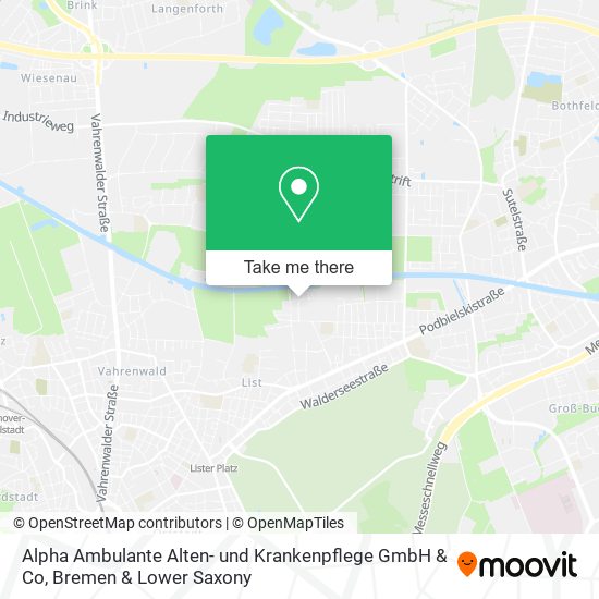 Alpha Ambulante Alten- und Krankenpflege GmbH & Co map