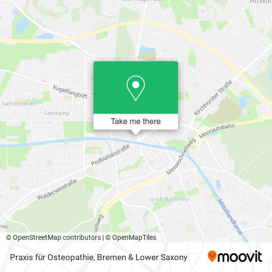 Praxis für Osteopathie map