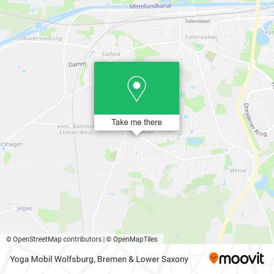 Yoga Mobil Wolfsburg map