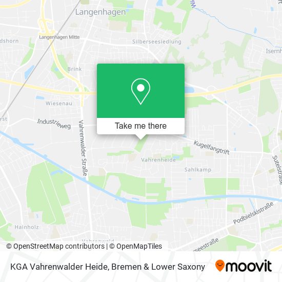 KGA Vahrenwalder Heide map