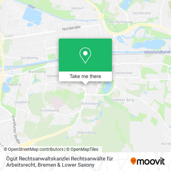 Карта Ögüt Rechtsanwaltskanzlei Rechtsanwälte für Arbeitsrecht