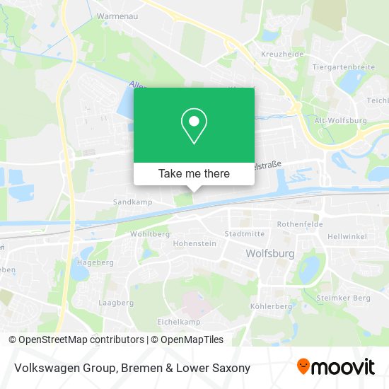 Volkswagen Group map