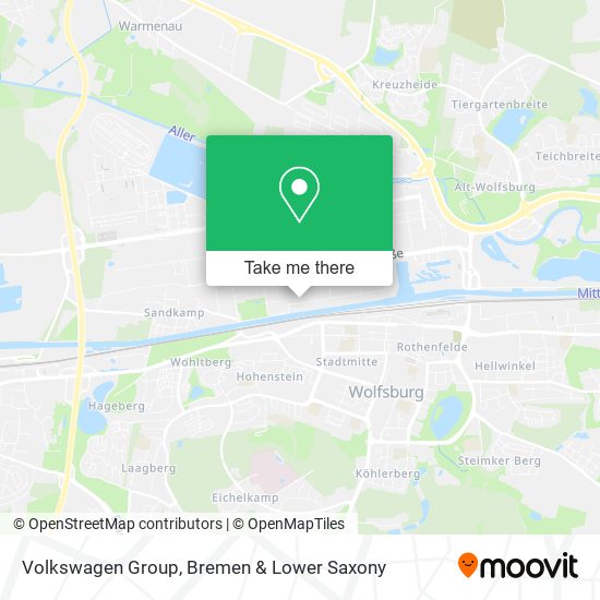 Volkswagen Group map