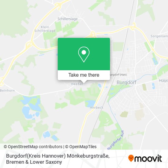 Burgdorf(Kreis Hannover) Mönkeburgstraße map