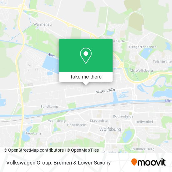 Volkswagen Group map