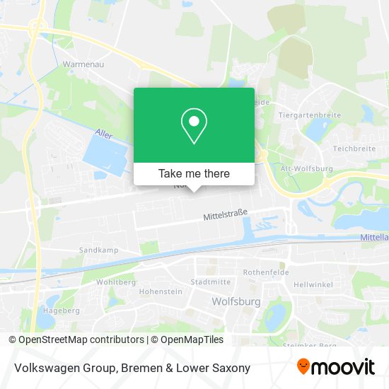 Volkswagen Group map