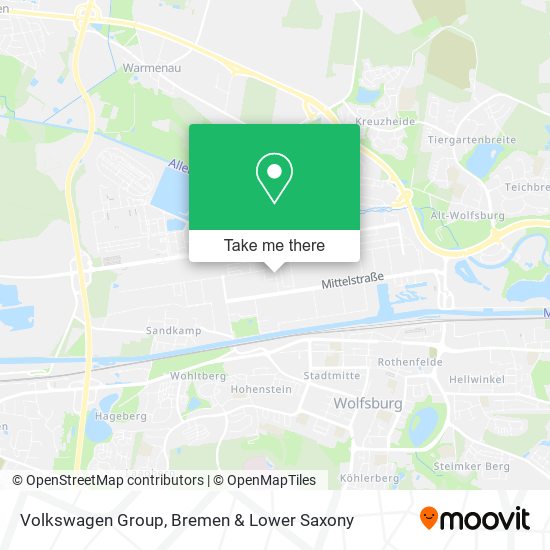 Volkswagen Group map