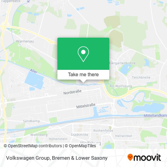 Volkswagen Group map