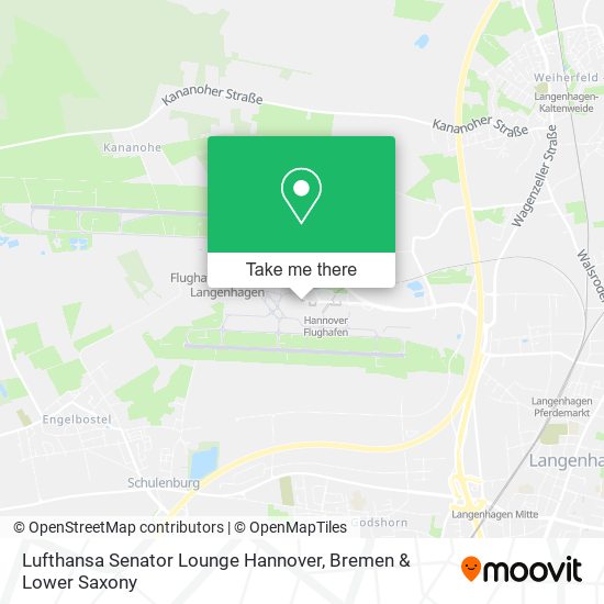 Lufthansa Senator Lounge Hannover map