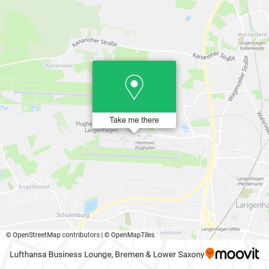 Lufthansa Business Lounge map