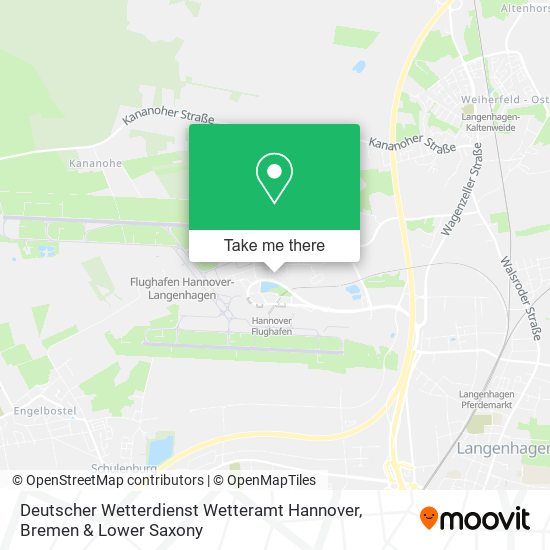 Deutscher Wetterdienst Wetteramt Hannover map