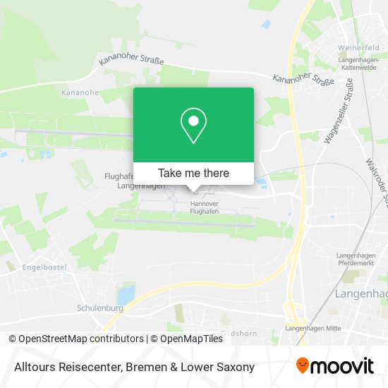Alltours Reisecenter map