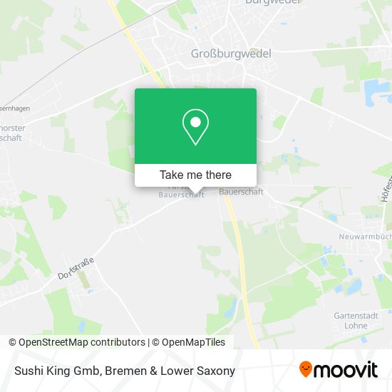 Sushi King Gmb map