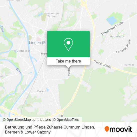 Betreuung und Pflege Zuhause Curanum Lingen map