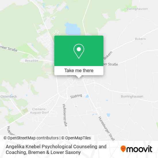 Angelika Knebel Psychological Counseling and Coaching map
