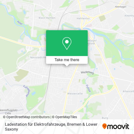 Ladestation für Elektrofahrzeuge map
