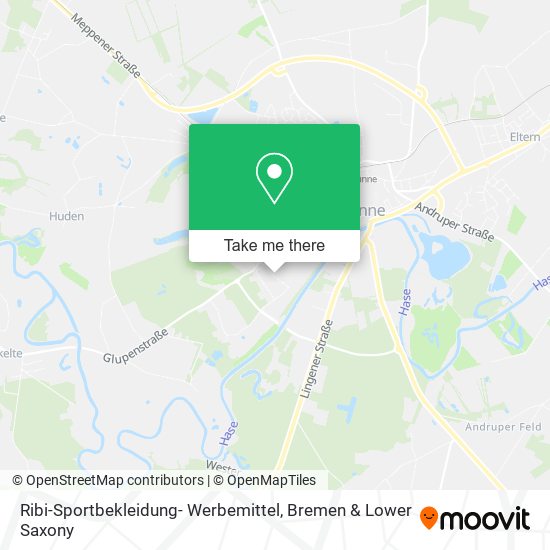 Ribi-Sportbekleidung- Werbemittel map