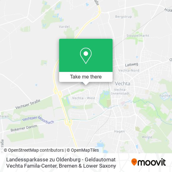 Landessparkasse zu Oldenburg - Geldautomat Vechta Famila-Center map