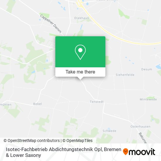 Isotec-Fachbetrieb Abdichtungstechnik Opl map