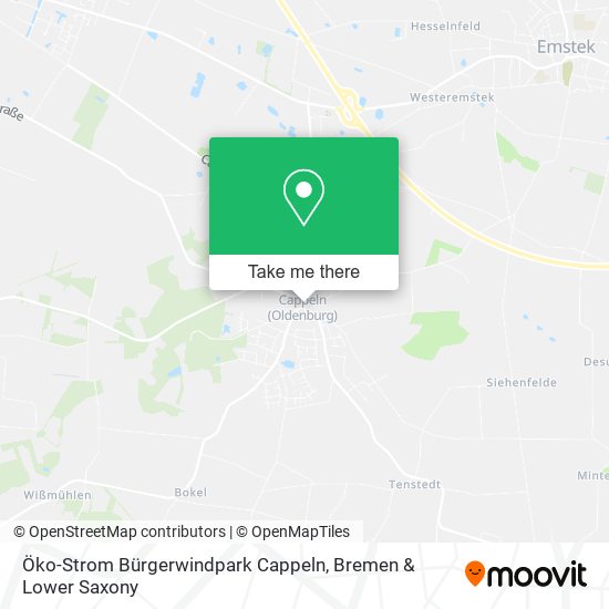 Öko-Strom Bürgerwindpark Cappeln map