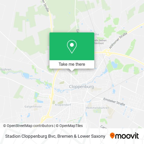 Stadion Cloppenburg Bvc map